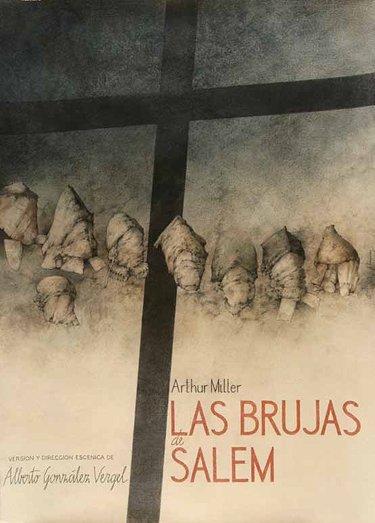 Las brujas de Salem. Cartel. 2007. Dibujo color. 70 x 50 cm. Colección Familia José Hernández © José Hernández. VEGAP, Madrid 2015