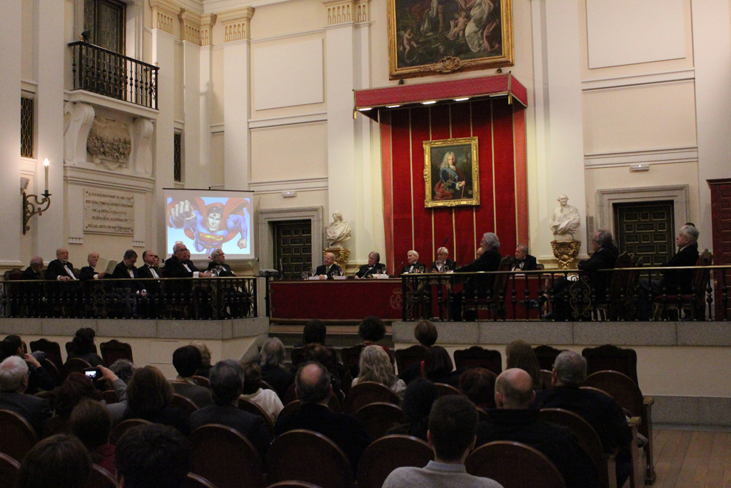 Acto de ingreso de D. Román Gubern 08