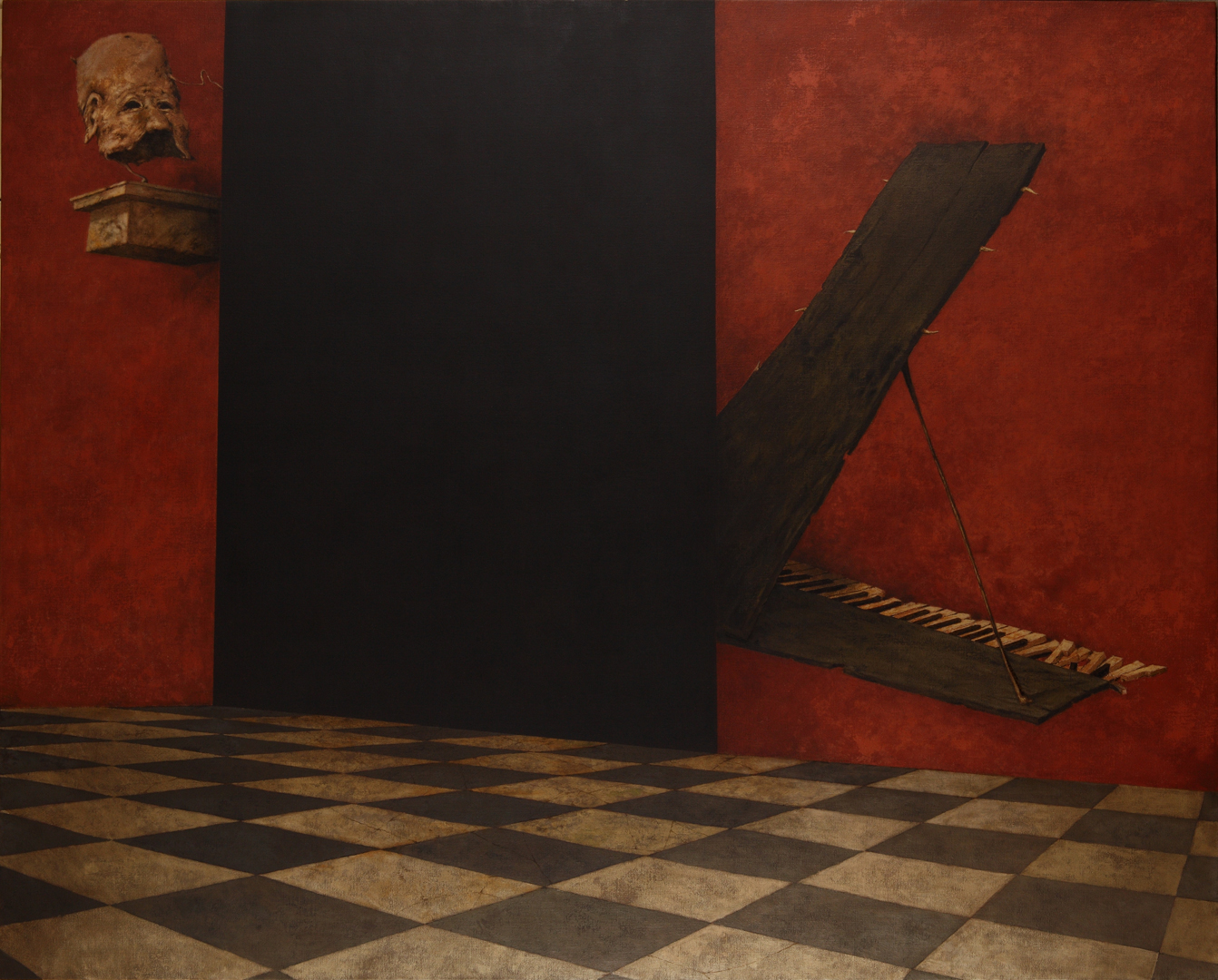 Hotel Al-Hambra, 2012. Óleo sobre lienzo. 130 x 162 cm. Colección Familia José Hernández © José Hernández. VEGAP, Madrid 2015
