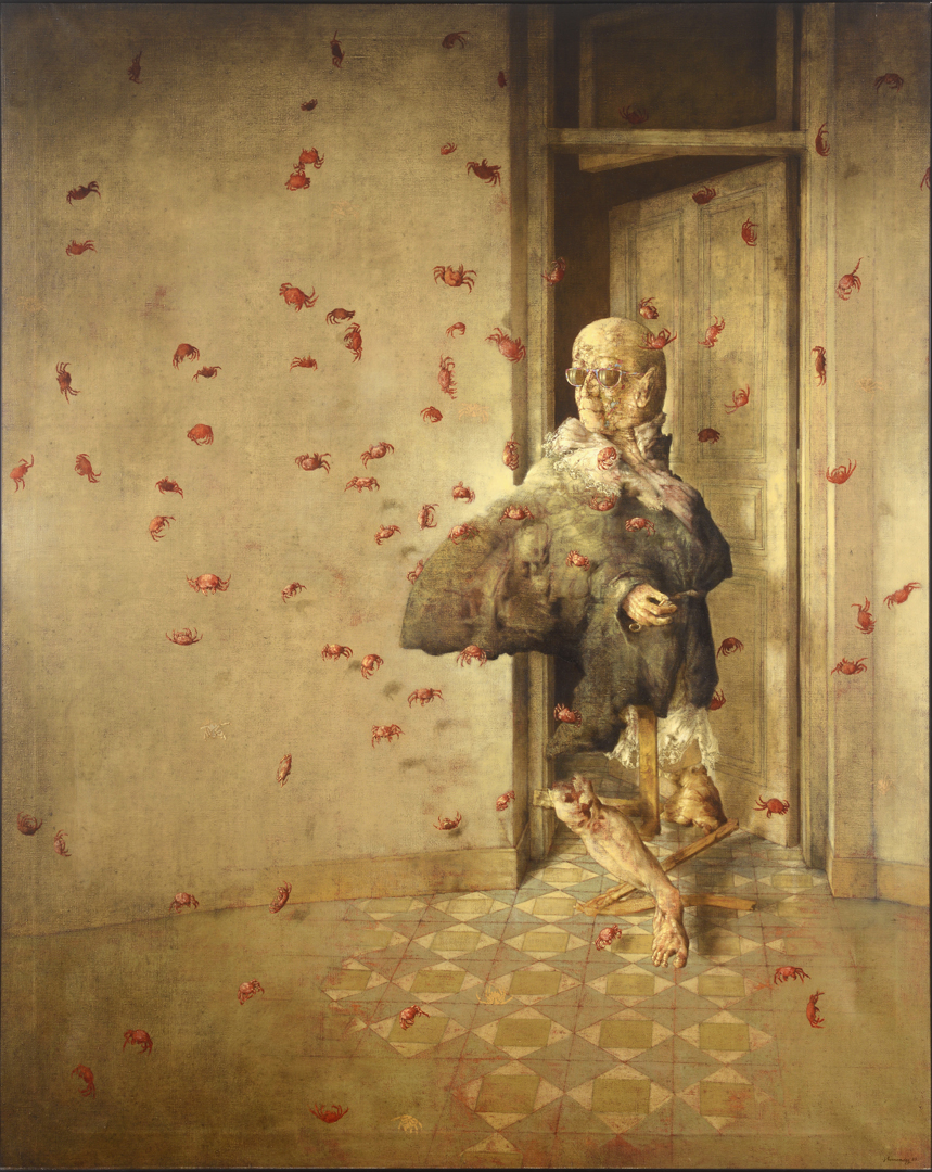 Memoria meteorológica, 1982. Óleo sobre lienzo. 162 x 130 cm. Colección particular © José Hernández. VEGAP, Madrid 2015