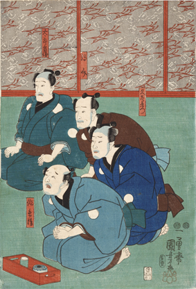 Utagawa Kuniyosi. La historia de Sakura