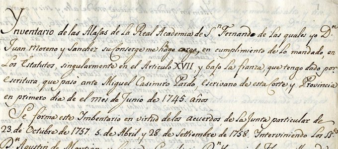 Inventarios y catálogos históricos