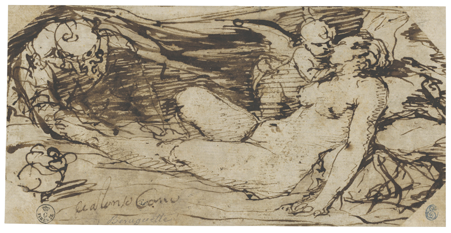 A. Cano, Venus, Cupido y satiro